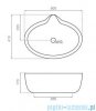 Bathco Titanic 2nd Class umywalka 50x41cm nablatowa 4074